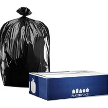 Asseds Store "plastikyer 25-30 Galon Çöp Torbaları - 2,0 Mil - Siyah Ağır Hizmet Çöp Kovası Astarları - 30" x 36" (100 Sayım)" (W25LDB3)
