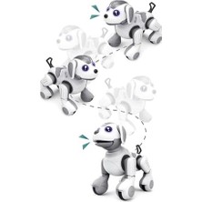 Asseds Store 15 Fonksiyonlu Şarjlı Uzaktan Kumandalı ve El Sensörlü 22 cm Akıllı Köpek Sesli Işıklı Programlama Dans Havlama ve Elle Kontrol