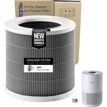 Asseds Store Faf Fresh Air Filter /_xiaomi Smart Purifier 4 Kompakt Filtre ile Uyumlu 360 Cam Yeni Formullü Filtre Ø174XH174MM 4 Compact Filtre (Siyah Smoky)