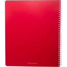Asseds Store - Iş Yeri - Pembe Mesajlı Büyük Kırmızı Spiral Defter, Kişisel Düşünceler, Mektup Yazma ve Not Alma Için Eğlenceli Günlük, 160 Çizgili Sayfa, 22,86 cm x 27,94 cm