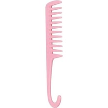 MiraLive Style Pembe Duş Tarağı – Islak & Kuru Saç Açıcı, Geniş Dişli, Askılı Tarak
