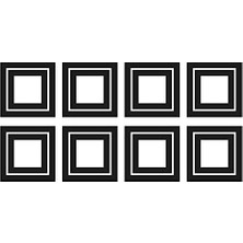 Asseds Store RMK5340SCS Galeri Çerçeveleri Soy ve Yapıştır Duvar Çıkartmaları