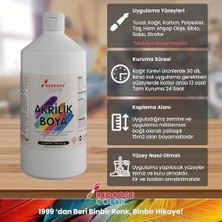 Asseds Store Gri Akrilik Boya 1000 gr