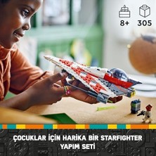 MiraLive Jedi Bob’un Starfighter’ı 75388-8 Yaş ve Üzeri Sevenler Için Inşa Edilebilen Oyuncak Starship Yapım Seti (305 Parça)