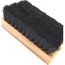 Emdeco Ahşap Saplı 16 cm Kaliteli Siyah Tüylü Sert Ayakkabı Elbise Araba Koltuk Kumaş Temizlik Fırçası