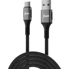 Asseds Store Juo 66W Usb-A To Type-C Örgülü Hızlı Şarj ve Data Kablosu 2 Metre
