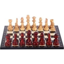 Asseds Store Gifthome, Ahşap Satranç Takımı / Seti; El Yapımı, Şimşir,ceviz Ağacı, Satranç Tahtası