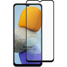 Asseds Store Galaxy M23 Tam Kaplayan Temperli Cam Ekran Koruyucu Siyah