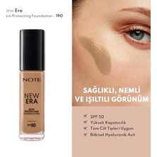 MiraLive New Era Skin Protecting 190 Nemlendirici Etkili Spf 50 Hyaluronik Asitli Fondöten