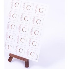 Asseds Store Düğün, Nikah Alfabe Harf Seti, C Harfi, 3,5 cm 30 Adet