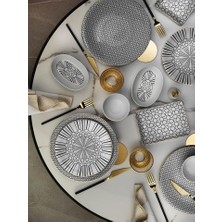 Asseds Store Porselen 12445 Zeugma 18 Parça 6 Kişilik Kahvaltı Takımı