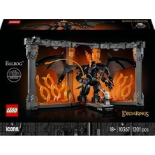 Asseds Store Yüzüklerin Efendisi: Balrog Kitaplık Dekoru 10367 – Yüzüklerin Efendisi Hayranı Yetişkinler Için Koleksiyonluk Dekoratif Model Yapım Seti, Doğum Günü Hediyesi (1201 Parça)
