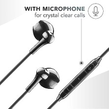 MiraLive Music | Kulaklık Kapsülü | Kablolu ve Mikrofonlu Kulaklık - Usb-C Uyumlu - Renk Siyah