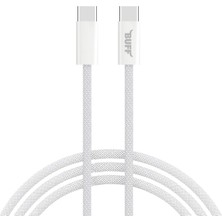 MiraLive Labs, Buff BL74 Örgülü 60W 1.2m Data ve Şarj Kablosu, Bükülmeye Dayanıklı, Hızlı Şarj, Type-C To Type-C