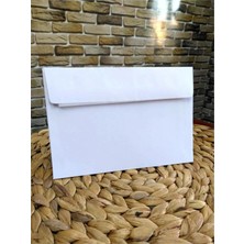 MiraLive 100 Adet Kendinden Yapışkanlı Zarf Davetiye Mektup Para Belge Dilekçe Düğün Kına Nişan Sünnet 16,3cm x 11,5cm 100'LÜ