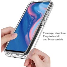 MiraLive ile Uyumlu Şeffaf Clear Silikon Yüksek Kalite Darbeye Dayanıklı Şık Telefon Kılıfı (Y9 2019 / Psmart Z)