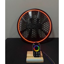 30 cm Neon Işıklı Dokunmatik Kumandalı Bas ve Midrange Hoparlör Kapağı