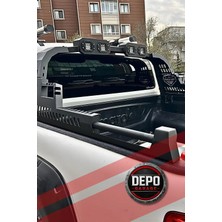 Depo Garage Mitsubishi L200 Tam Uyumlu Lazer Kesim LED Işıklı Rollbar