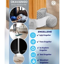 Asseds Store Çift Taraflı Kapı Altı Izolasyon Süngeri, Kapı Altı Rüzgar Önleyici, Ayarlanabilir, Soğuk Geçirmez, Toz Geçirmez, Eşik Altlığı, Kapı Contası (Gri)