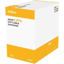 Dahua PFM922-6UN- Cat6 305 Metre 23AWG Cca Pe Outdoor Siyah Renk Kablo