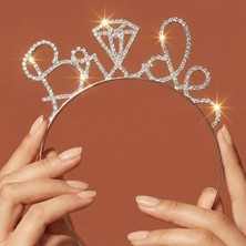 Valmont Accessories Bride Kristal Taşlı Işıltılı Bekarlığa Veda Tacı