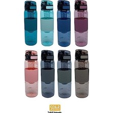 Asseds Store 530ML Silikon Gövdeli Detoks Aparatlı Tritan Su Matarası