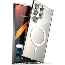 Asseds Store Psr Aksesuar Galaxy S24 Ultra Magsafe Uyumlu Şeffaf Kılıf – Manyetik Kablosuz Şarj Destekli, Darbe Emici ve Dayanıklı Koruma, Ince ve Hafif Tasarım