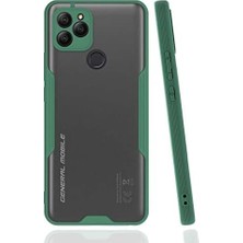 MiraLive Mobile Gm 22 Uyumlu Kılıf Kamera Korumalı Mat Silikon Platin- Yeşil