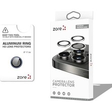 Asseds Store 17 Air Için Cl-12 Premium Safir Parmak Izi Bırakmayan Anti-Reflective Kamera Lens Koruyucu (Mavi)
