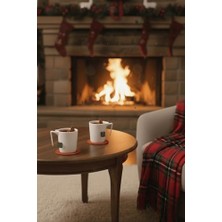 Asseds Store Life Poşet ve Bitki Çayı Için 300 ml Özel Seramik Beyaz Kupa MIT1268