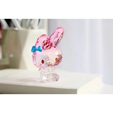 MiraLive Facets My Melody Oturan Minyatür Heykelcik, 4,9 Inç, Çok Renkli