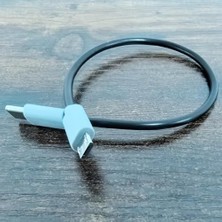 Asseds Store Type-C To Mikro USB Kablosu, USB Tip C - Mikro B Otg Kablosu Erkek - Erkek Şarj Veri Iletimi, 30 Santimetre Kablo (ZR796-30CM Kablo)