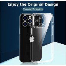 MiraLive 14 Pro Şeffaf Kılıf, Kamera Korumalı 14 Pro (6.1'') Şeffaf Silikon Kılıf, Kamera Koruyuculu 14 Pro Kılıfı