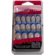 MiraLive Şeffaf Mavi French Takma Tırnak (24'lü)