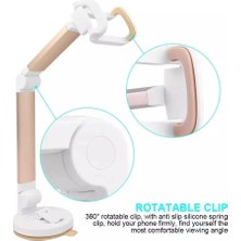 MiraLive Mta -Tech Telefon Standı – Masaüstü Ayarlanabilir, Katlanabilir, 360° Döner Tutucu Aparat – Video Izleme, Oyun, Zoom ve Online Ders Için