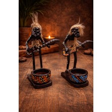 WoodBay Primitif El Yapımı Ahşap Küllük - 1 Adet 15 cm