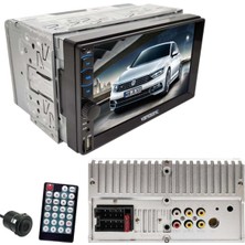 7" Double Teyp, 4X45W, Bluetooth, Usb, Sd, Fm, Aux, Kameralı