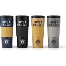 Hobilinka 600 ml Paslanmaz Çelik Termos Mug Bardak