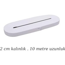 MiraLive 2 cm Genişlikte Beyaz Esnek Lastik Şerit – 10 Metre Dikiş, Giyim ve El Sanatları Için Dayanıklı Elastik Bant