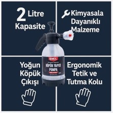 MiraLive Smx Köpük Yapıcı Pompa 2 Litre Kapasiteli Boş Şişe,kimyasal Dayanımlı Basınçlı Pompa, Ergonomik Kullanım