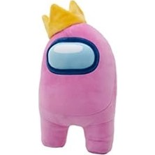 MiraLive Yume Among Us Taçlı Pembe Pelüş Figür 30 cm Toys