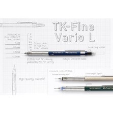 MiraLive Vario Lüx Versatil Kalem, 0.7 mm Uç, Sertlik Ayarlı Metal Uç, Silgili, Ergonomik Tutuş, Champagne Rengi