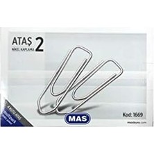 Asseds Store Multipack Ataş No:2 Nikel Kaplı 100 Adet 4 Paket