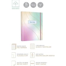 Asseds Store Gizli Spiralli Defter Sert Kapak 192 Sayfa 96 Yaprak 17X24 cm 90GR. Çizgili