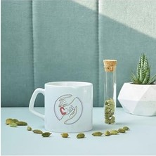 Asseds Store Piktogram Tasarımlı Tutuşan Eller Kahve Kupa Bardak Çay Kahve Bardağı