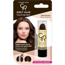 MiraLive Gray Hair Touch Up Stick Saç Düzeltici Çubuk (Koyu Kahverengi, No: 02)