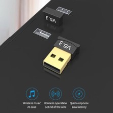 MiraLive Bluetooth 5.3 USB Dongle Adaptörü, Windows 7, 8.1, 10, Xp'yi Destekler, Pc, Dizüstü Bilgisayar, Fare, Klavye, Yazıcılar, Kulaklıklar, Oyun Kumandası Için Uygundur