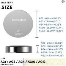 MiraLive 20 Adet AG1,AG3,AG4,AG10,AG13 Alkalin Karışık Pil