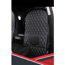 Bushora Opel Frontera-E  Uyumlu 2 Adet Gri Deri Gri Dikişli Araç Içi Koltuk Organizeri