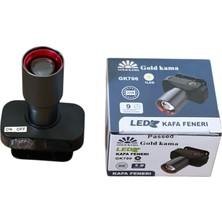 gold  gk700 ledli zoomlu kafa feneri